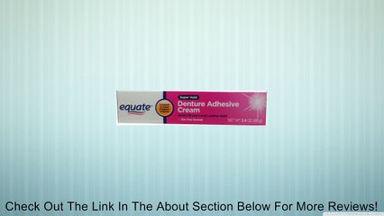 Equate Super Hold Denture Adhesive Cream Compare to Super Poligrip Original Review