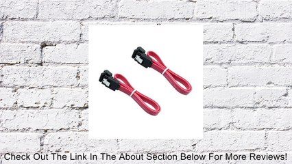 Right Angle to Straight Sata 2.0 Data Cable with Clip, 20 Inch - 2 Pack Review