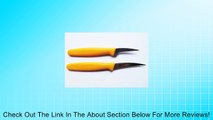 Set Fruit Carving Knife Plastic Handle Yellow.02.5 inch 2 Pcs. of Thailand Review