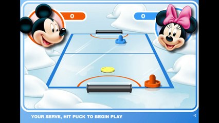 Mickey And Friends Shoot And Score Let's Play / PlayThrough / WalkThrough Part - Playing An Air Hockey Match