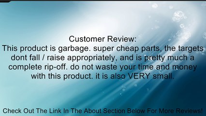 TSD Sports Airsoft Target Practice System w/ Built-In Auto Reset and BB Trap Net Review