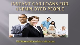 Guaranteed car finance unemployed bad credit