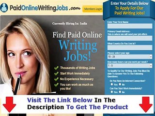 下载视频: Paid Online Writing Jobs  Don't Buy Unitl You Watch This Bonus + Discount