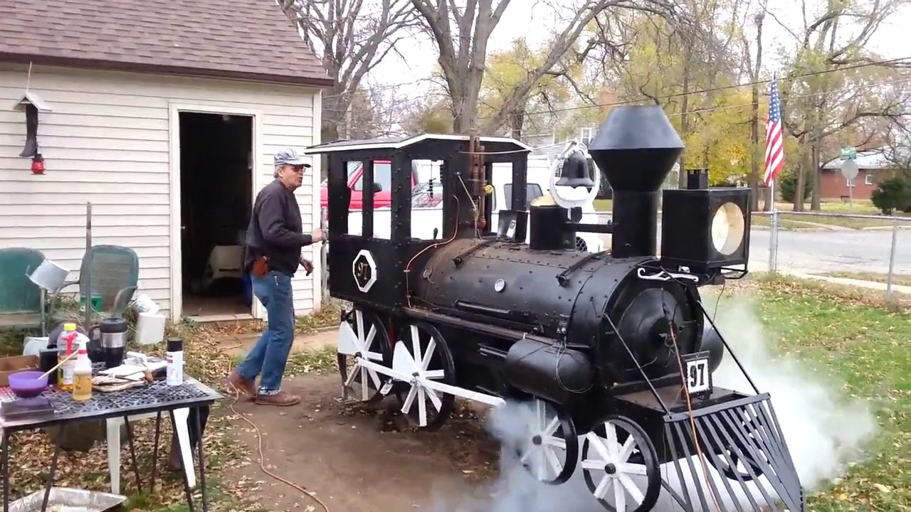 Homemade Smoker Steam Train Engine