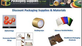 Use Of Discount Packaging Supplies & Materials