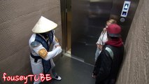 Hilarious MORTAL KOMBAT elevator prank!
