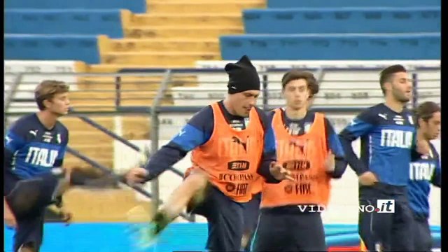 La Nazionale di calcio Under 21 si allena allo Stadio XXI settembre Franco Salerno di Matera