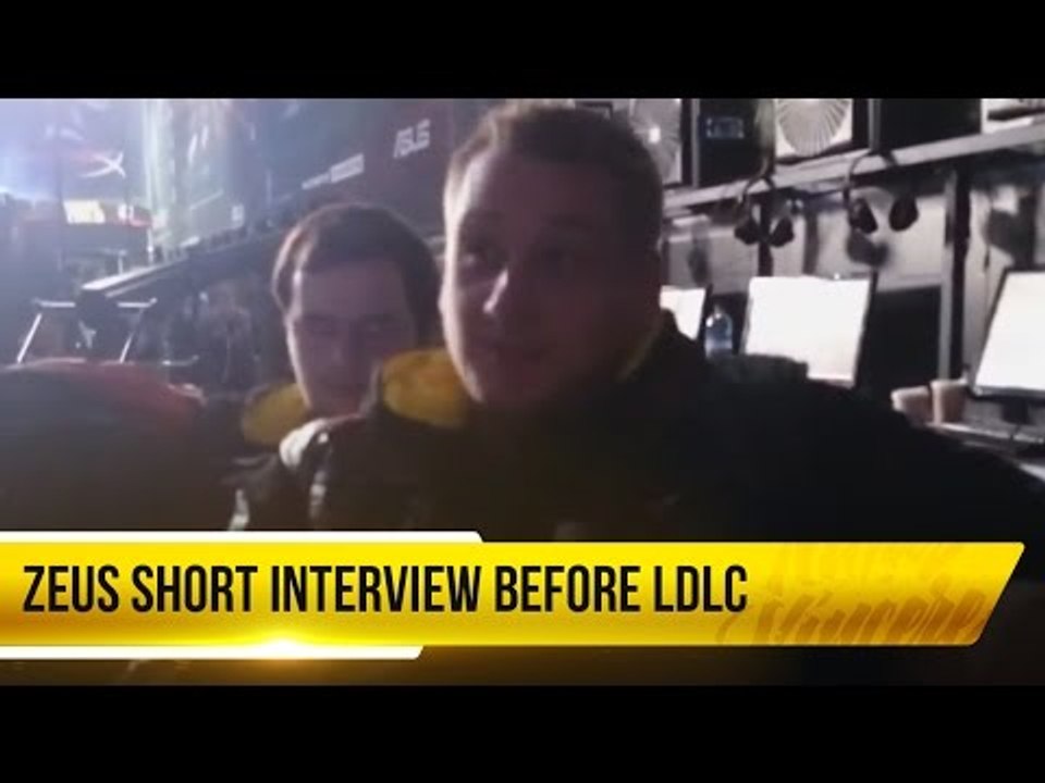 Zeus   Short interview before Ldlc @ SLTV 11