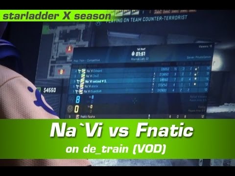 Na`Vi vs Fnatic on de_train CT side (VOD)