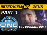 Interview with Zeus - part 1 @ ESL Cologne 2014 (ENG Subs)