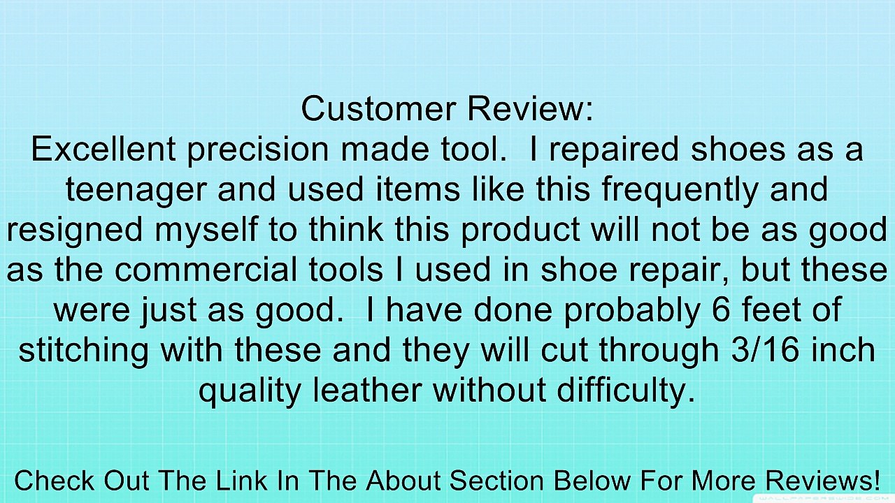 Vktech Stainless Steel1 2 4 6 Prong Diamond Chisel Leather Craft Tools Hole Punch Tool Set DIY Review