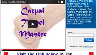 Carpal Tunnel Master Review  MUST WATCH BEFORE BUY Bonus + Discount