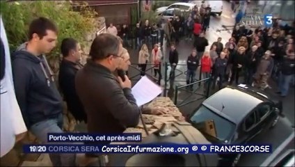 #Corse Rassemblement en soutien à OLIVIER SAULI à Porto Vecchio