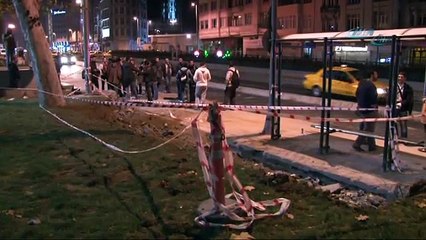Gezi Parkı’ndaki otobüs durağı çalışmasına tepki