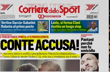 CITTACELESTE.IT - Rassegna stampa 19-11-2014