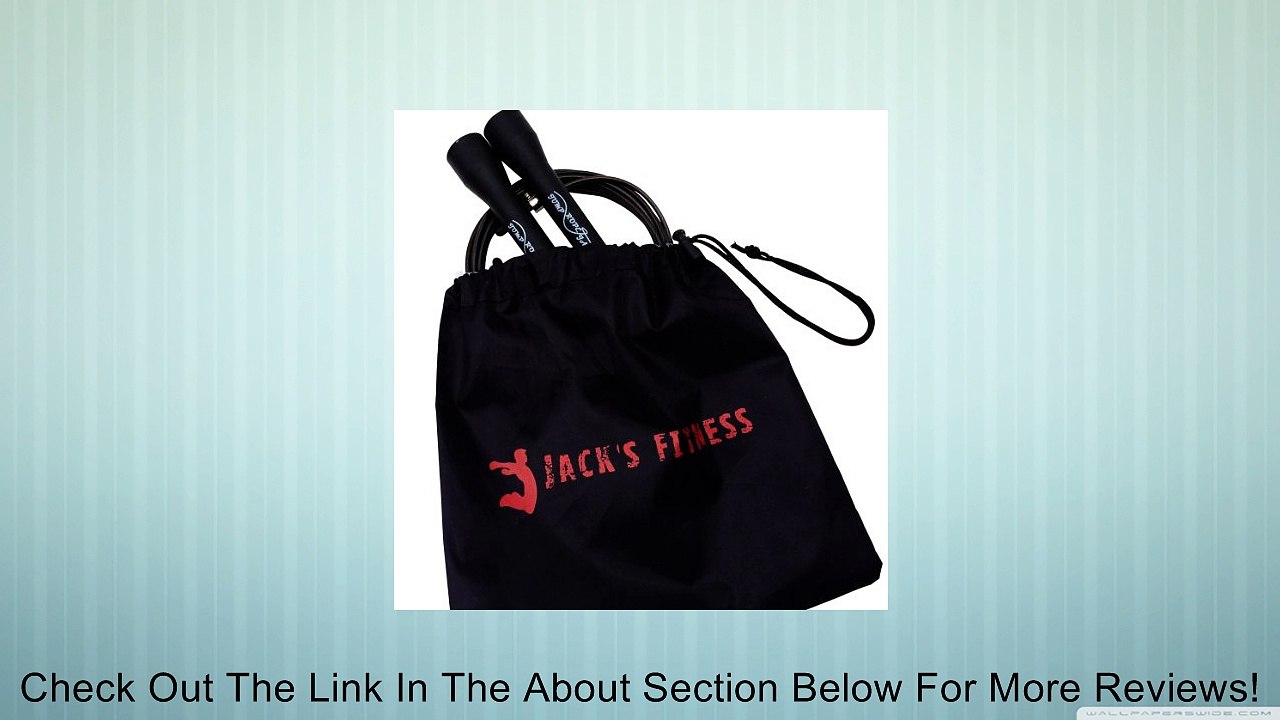 Jump Rope Cable, Best Jump Rope for Double Unders Especially Designed for Crossfit Speed Training - Adjustable Length Makes It the Perfect Speed Jump Rope for Both Adults and Kids, Great for Workouts and Exercise Routines - Digital Video & Manual Are Incl