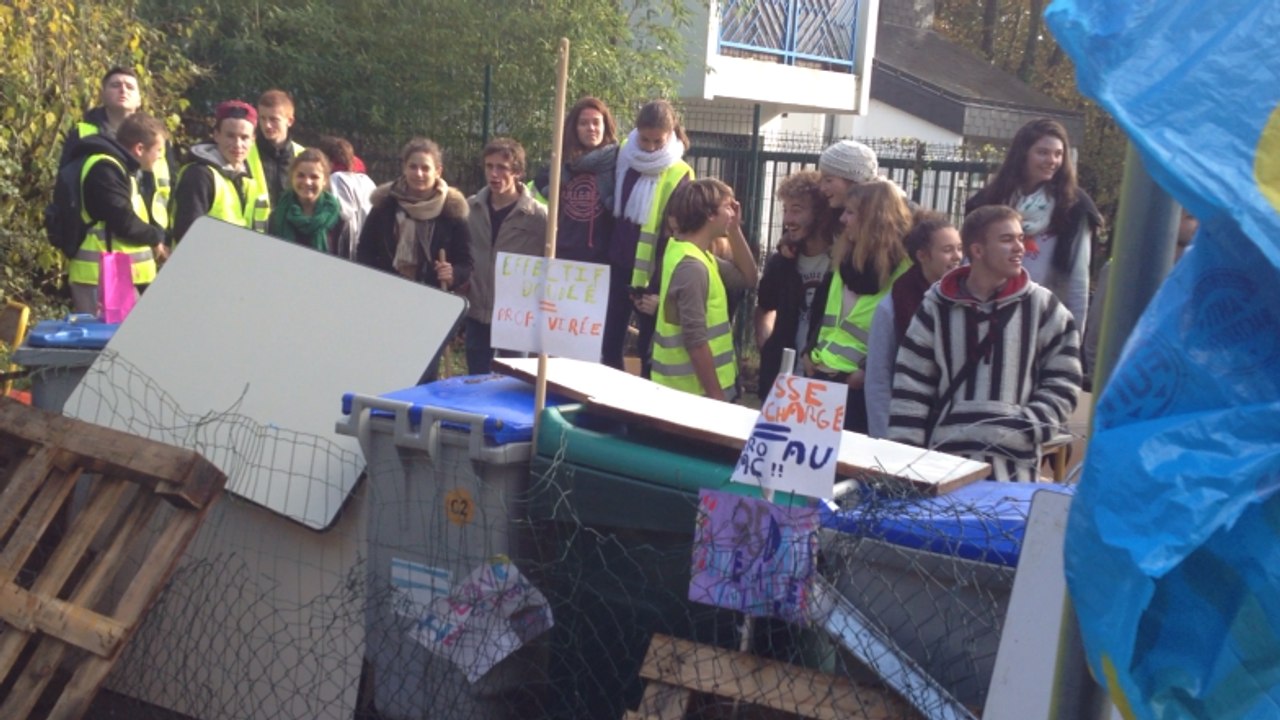 Blocus au lycée agricole Jules Rieffel