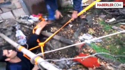 Kuyuya Düşen Keçiyi Kurtardılar