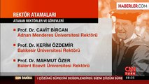 14 Rektörün Atama Kararı Resmi Gazete'de