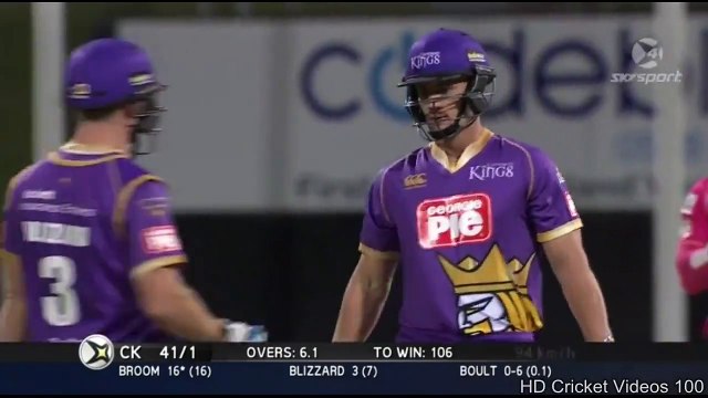 Aiden Blizzard 69 vs Northern knights l Georgie Pie Super Smash 2014 HD in Hamilton New Zealand