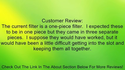 Tefal 982628 Deep Fryer Charcoal Filter Square 2 Pack Review