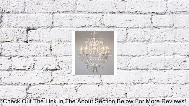 Wrought Iron Crystal Chandelier Chandeliers Lighting H27 x W21 SWAG PLUG IN-CHANDELIER W/ 14' FEET OF HANGING CHAIN AND WIRE! Review