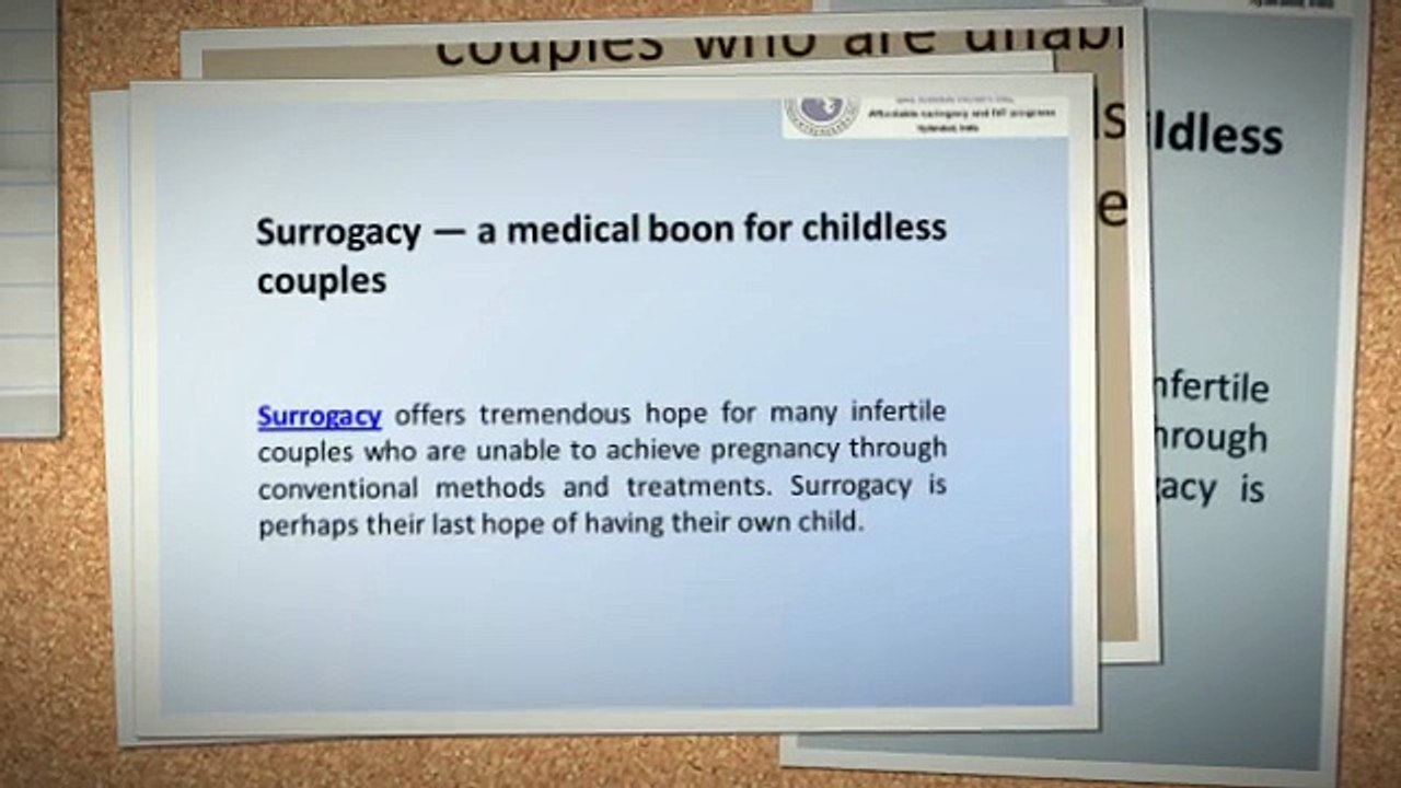 Surrogacy a Medical Boon