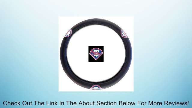 PHILADELPHIA PHILLIES MLB STEERING WHEEL COVER (14.5 TO 15.5) Review