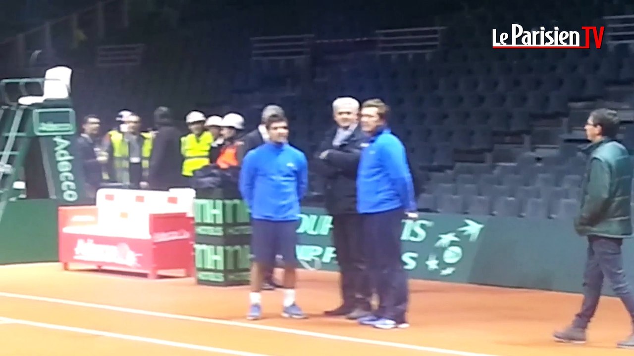 Coupe Davis. Les Bleus découvrent le stade de la finale