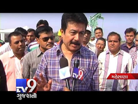 Gas leak from ONGC well in Santhal village, Mehsana - Tv9 Gujarati