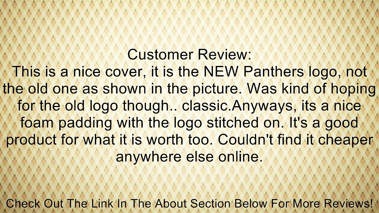 CAROLINA PANTHERS NFL CAR SEAT COVER Review