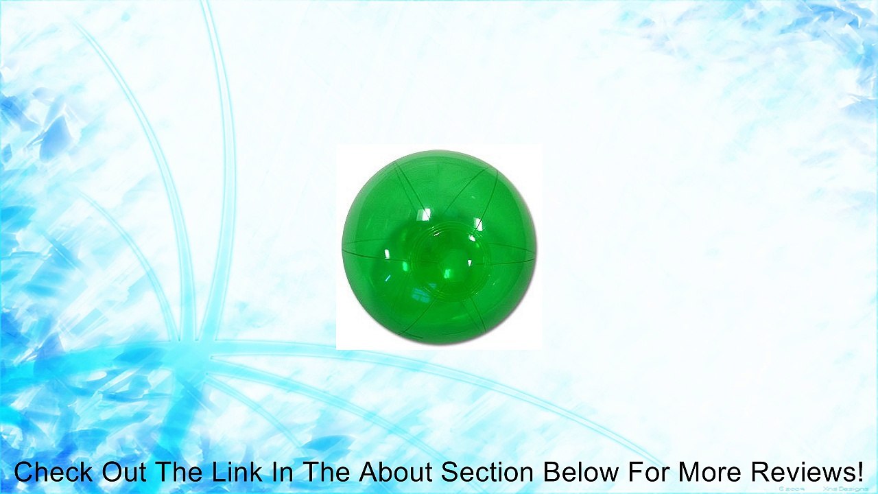 Beachballs - 9'' Translucent Green Beach Ball