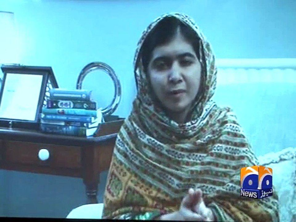 Malala addresses Nobel Peace Prize Celebration in Peshawar-Geo Reports-18 Nov 2014