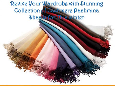 Revive Your Wardrobe with Stunning Collection of Cashmere Pashmina Shawls for This winter