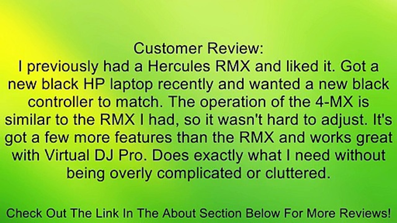 Hercules DJ Console 4-MX, Black Review
