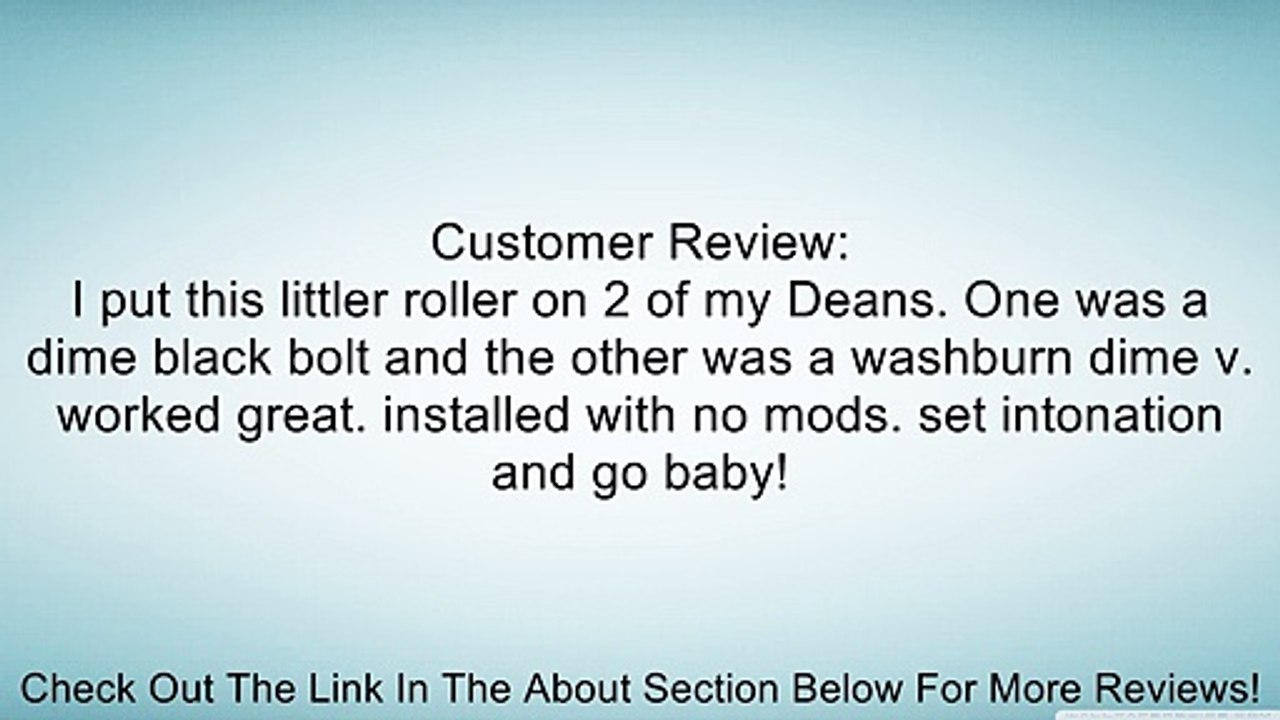 Mighty Mite 43MM Pro Roller Electric Guitar Nut Fits Fender - Black Review