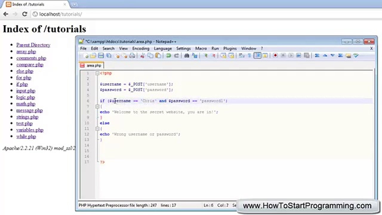 PHP Tutorial 17 - POST Variable (PHP For Beginners)