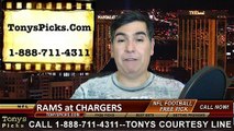 San Diego Chargers vs. St Louis Rams Free Pick Prediction NFL Pro Football Odds Preview 11-23-2014