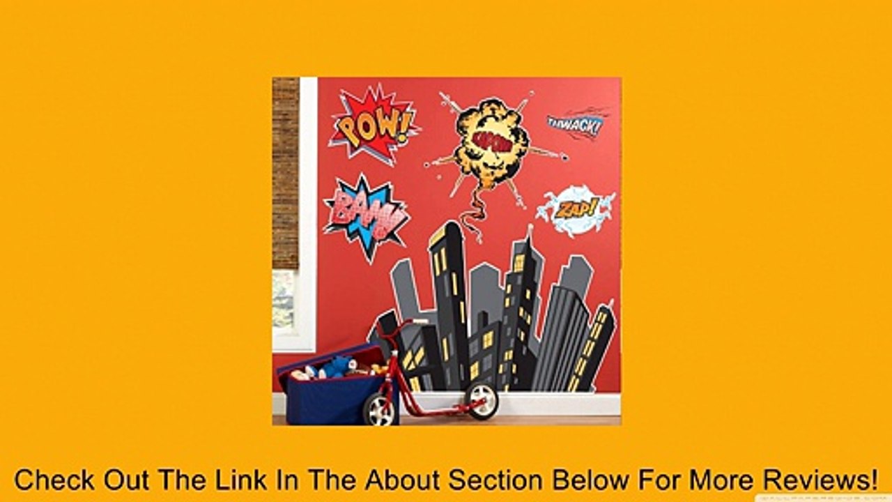 Birthday Express - Superhero Comics Giant Wall Decals Review