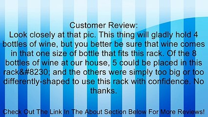 Stainless Steel Wine Rack Wall Mounted Bottle Holder Barware Bar Review