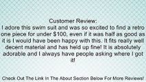 Navy Blue Retro Pin up Rockabilly Sailor Nautical Swimsuit Swimwear Review