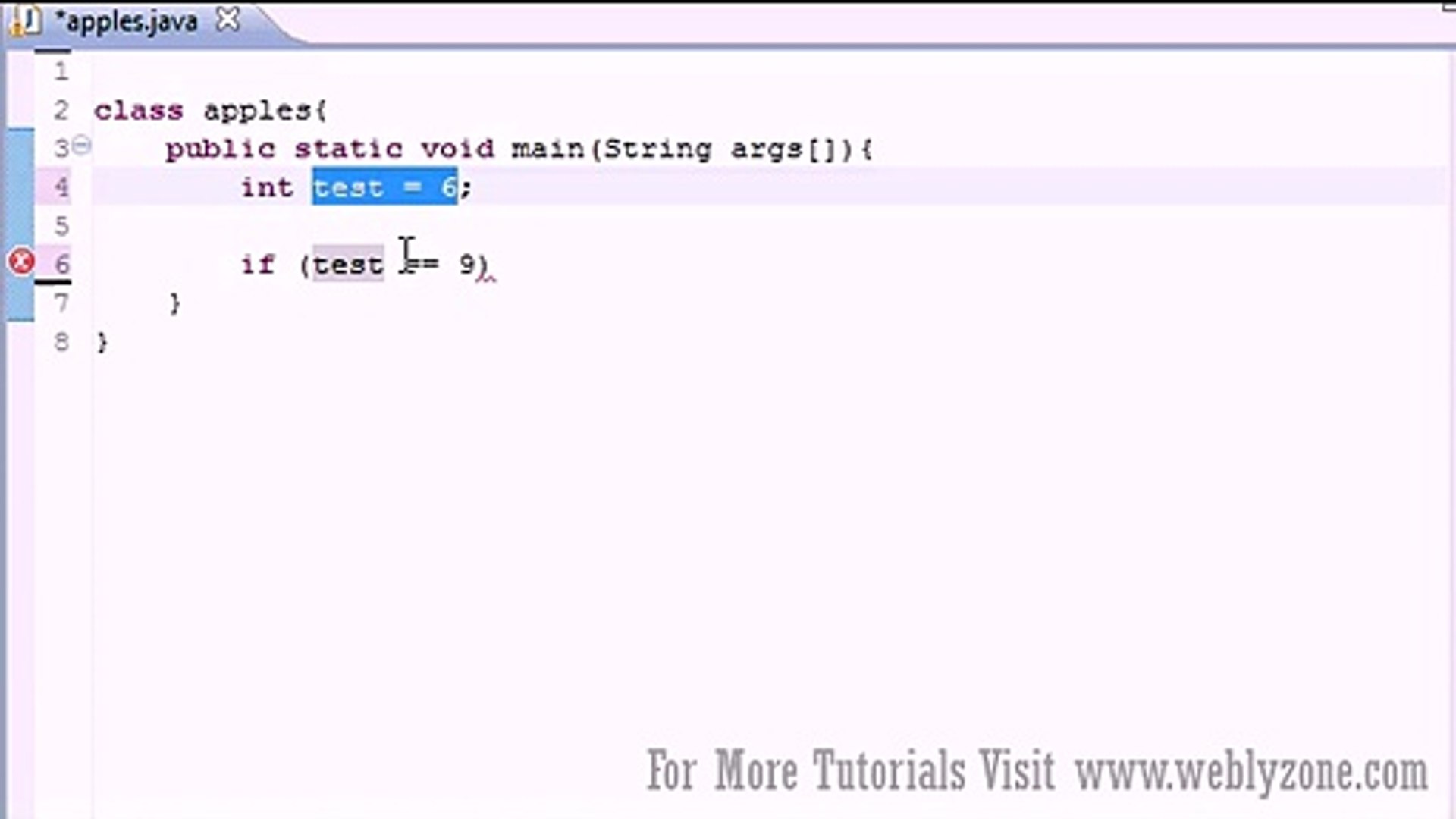 Java Programming Tutorial - 10 - If Statement