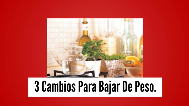 3 Cambios Para Bajar De Peso Con Resultados Inmediatos