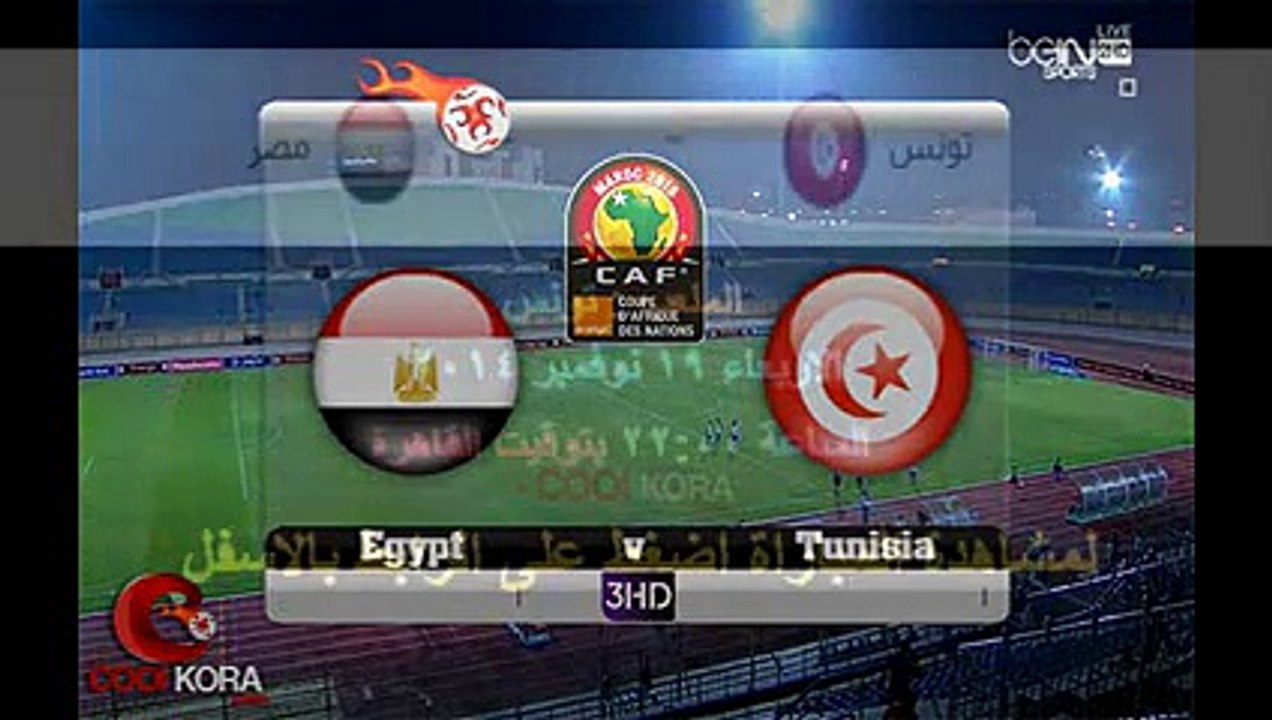 مشاهدة مباراة مصر وتونس 19-11-2014 بث مباشر