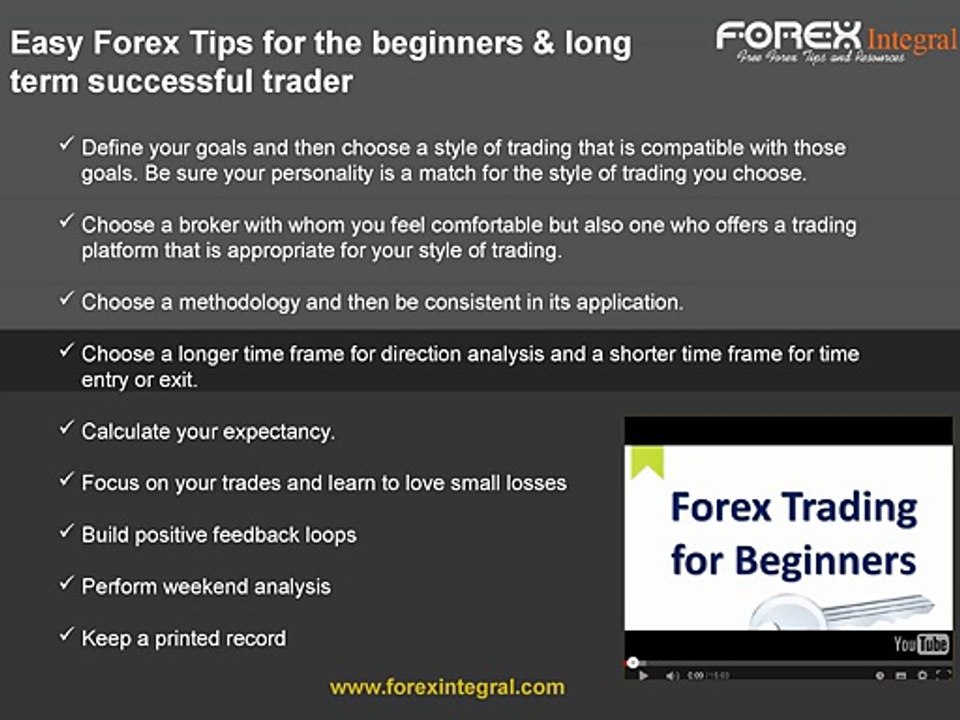 Easy and Successful Forex Tips for the Beginner