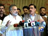 Badin: Zulfiqar Mirza stages sit-in protest against bribery-Geo Reports-18 Nov 2014