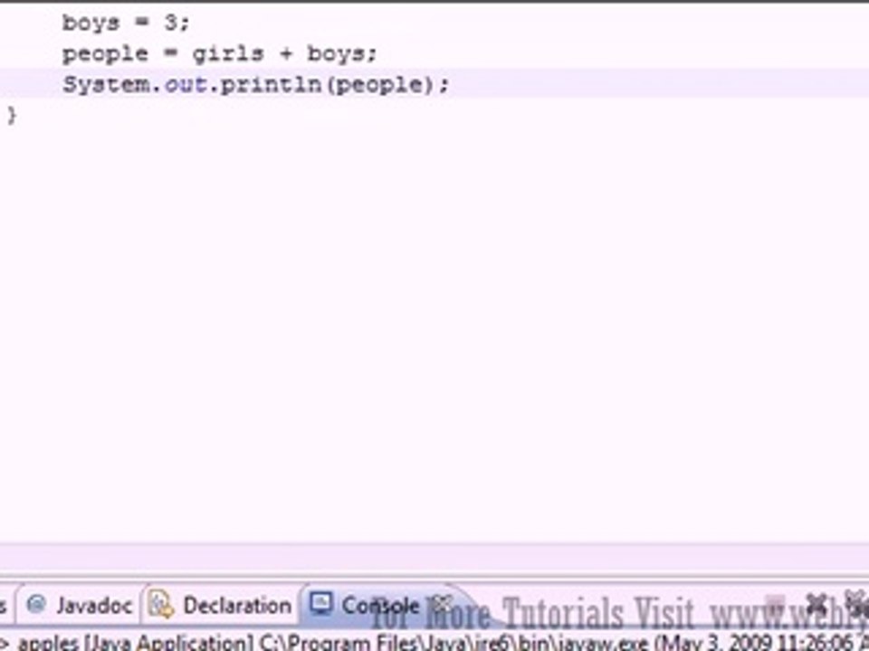 Java Programming Tutorial - 8 - Math Operators