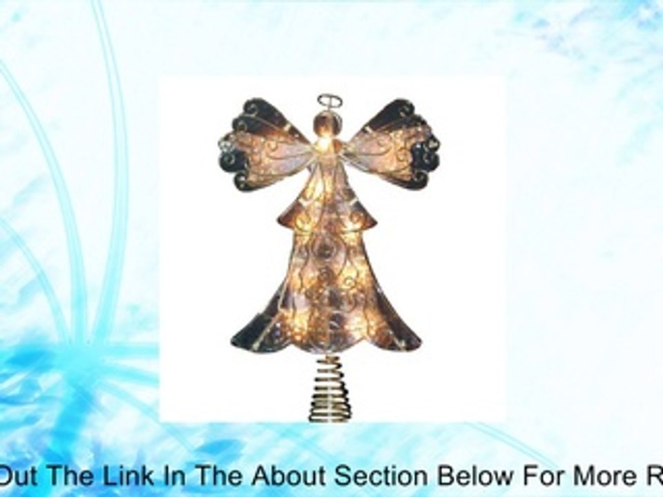 Kurt S Adler Kurt Adler 10 in. Metal Reflector Angel Tree Topper