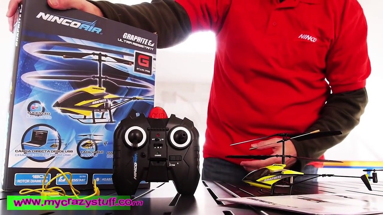 Hélicoptère Ninco Graphite radio-commandé - Mycrazystuff.com