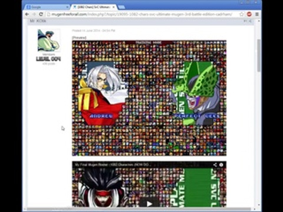 Trying To Download SvC Ultimate Mugen 3rd Battle Edition On The PC